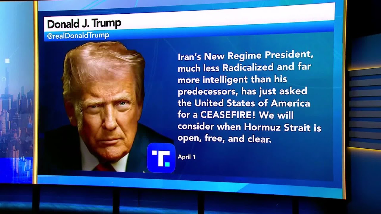 Trump Says Iran Ceasefire Possible Only When Hormuz Reopens