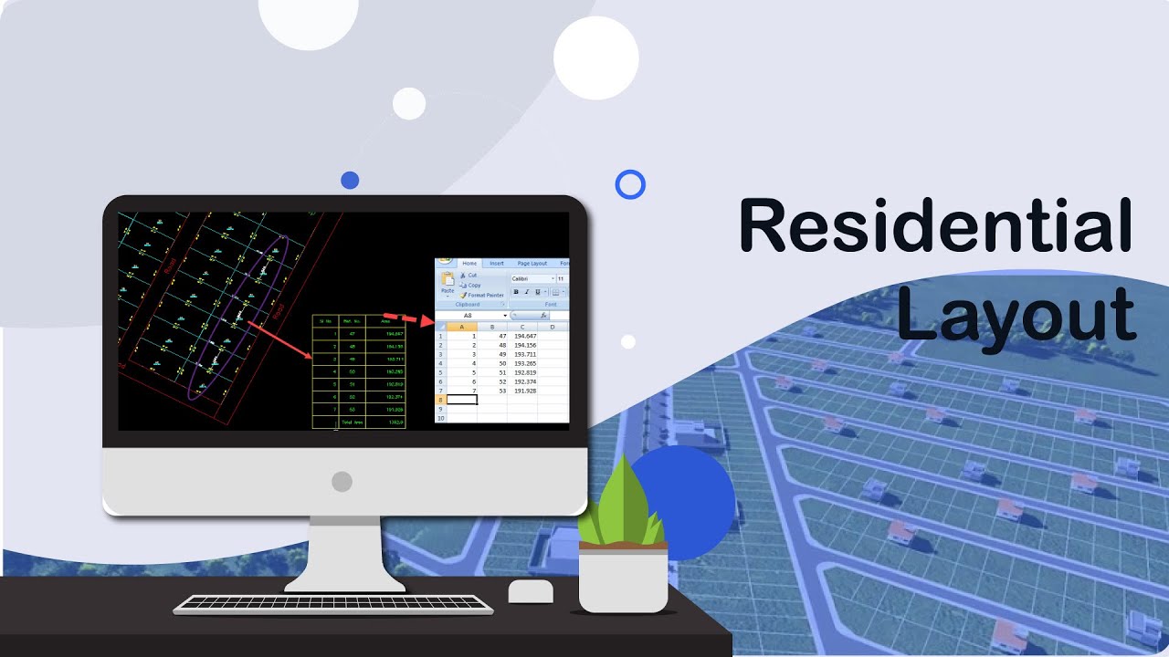Residential Layout Drawing Preparation - Land Division & Measurements software