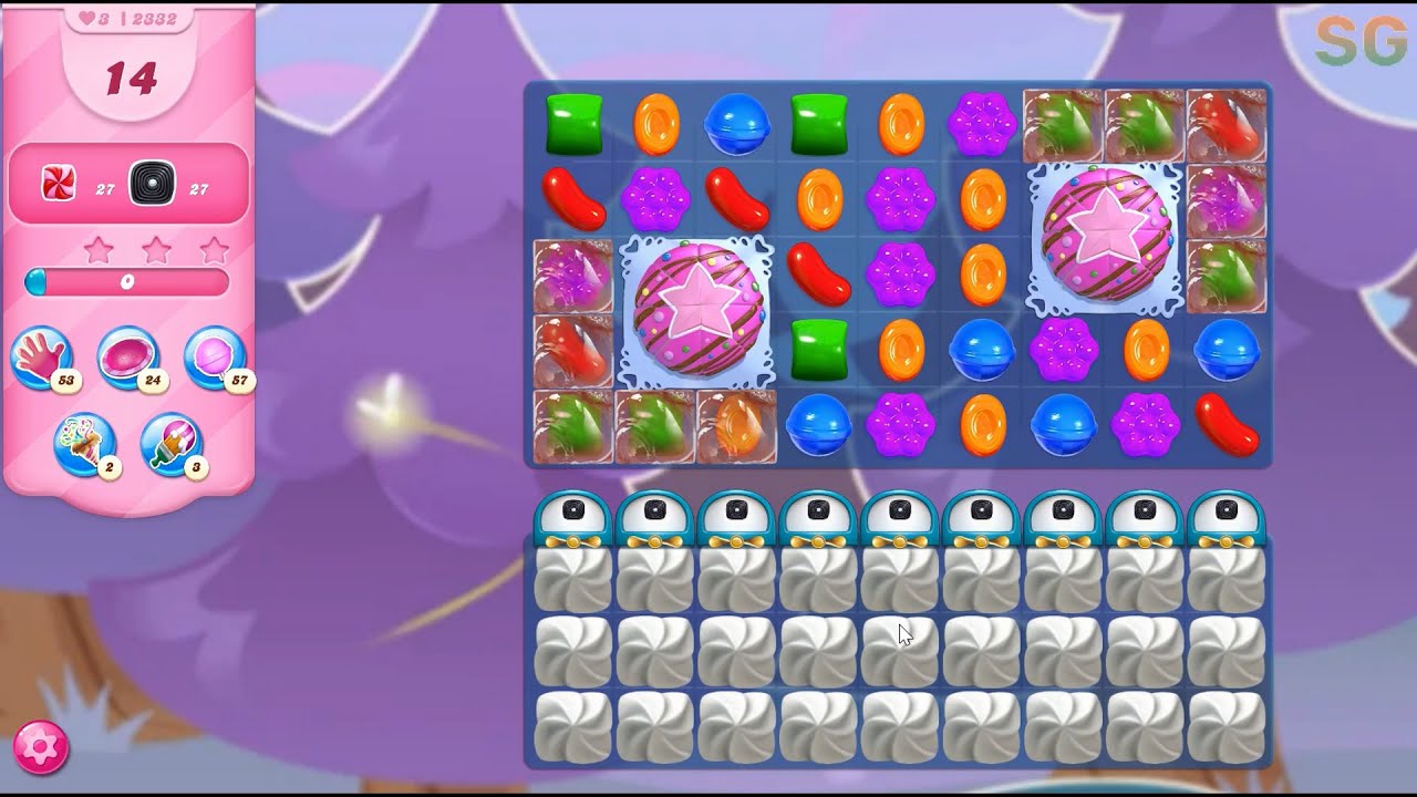 Candy Crush Saga Level 2332 (No Boosters)