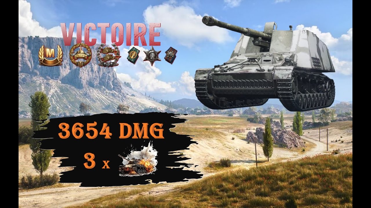 (🇫🇷 Replay Commenté WoT 🇫🇷) Nouveau compte, première bataille avec ce Nashorn et première MASTER !