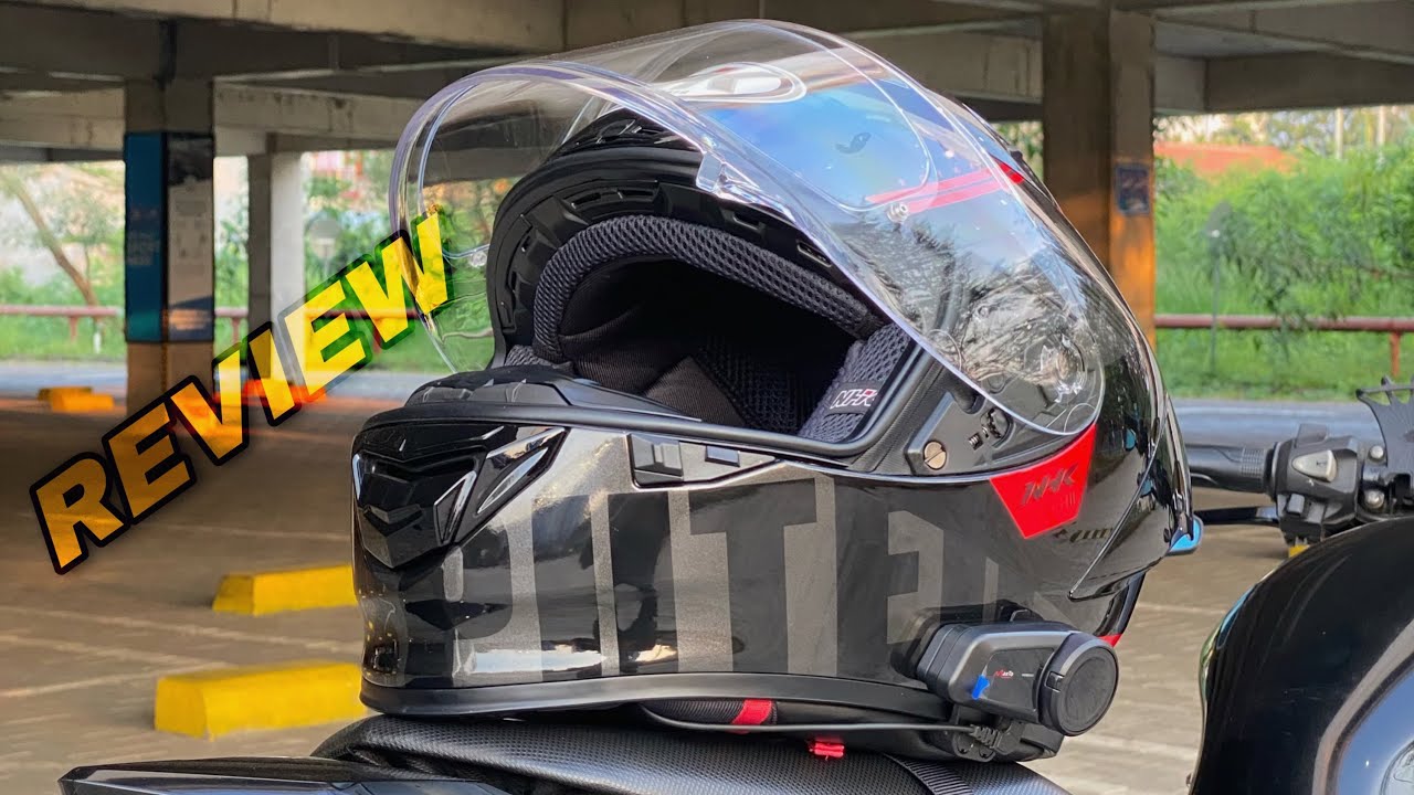 HELM LOKAL MURAH BIN FITUR KUMPLIT | FULL REVIEW NHK GP R TECH STREET UNDISPUTED BLACK RED