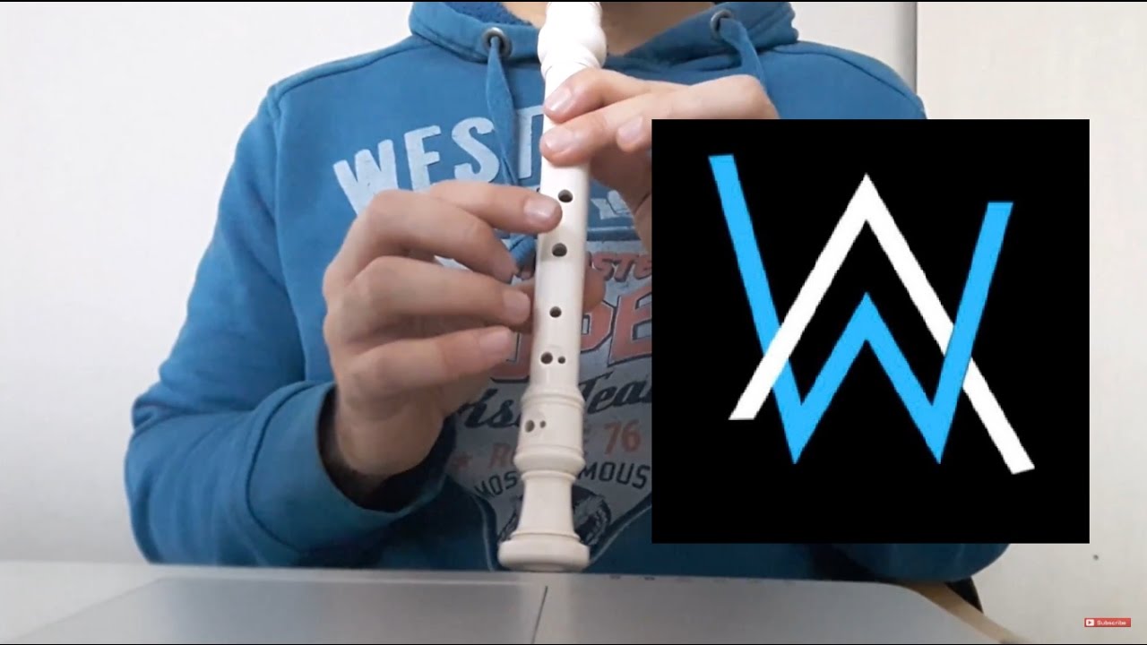 Alan Walker - Faded Recorder Block Flute Notes