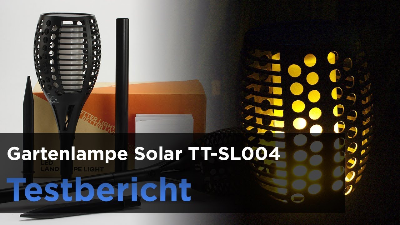 TaoTronics Solar-Gartenlampe mit Feuer-Effekt im Test (TT-SL004)