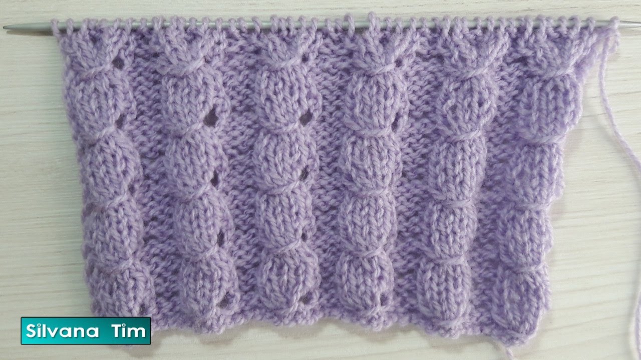 Elástico con Punto Estirado (puntilla, borde) Tejido con dos agujas # 681