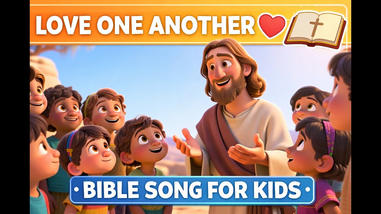 Love One Another | Bible Song for Kids (John 13:34)