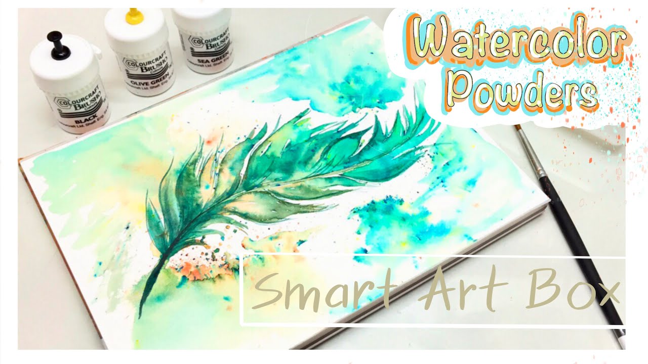 Brusho Crystal colours- Smart Art Box- Unboxing and demo