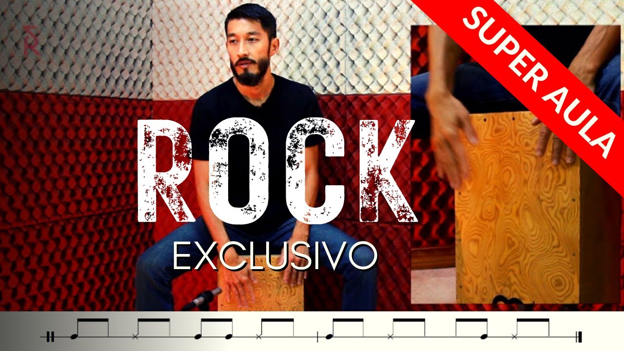 Como tocar Rock no Cajon | Aula de Cajon