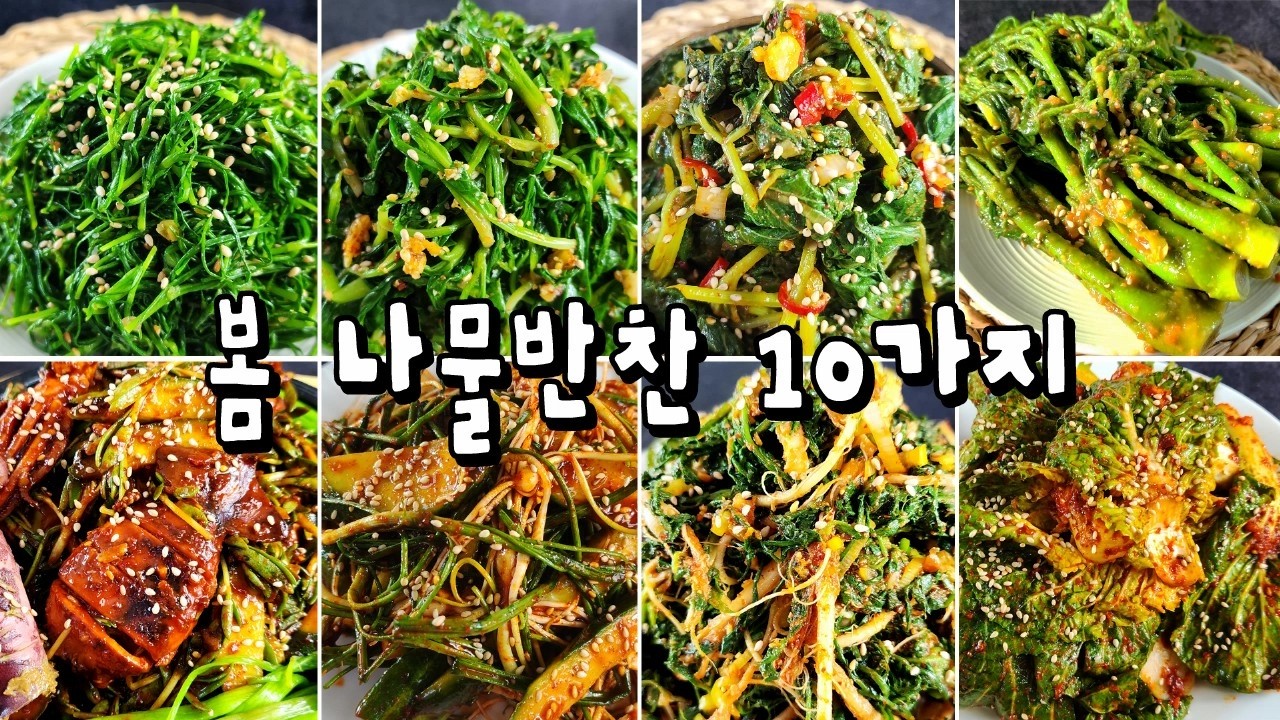 나물의 계절이 왔다!! 봄나물반찬10가지 #요리 #레시피 #집밥 #반찬 #나물 #recipe