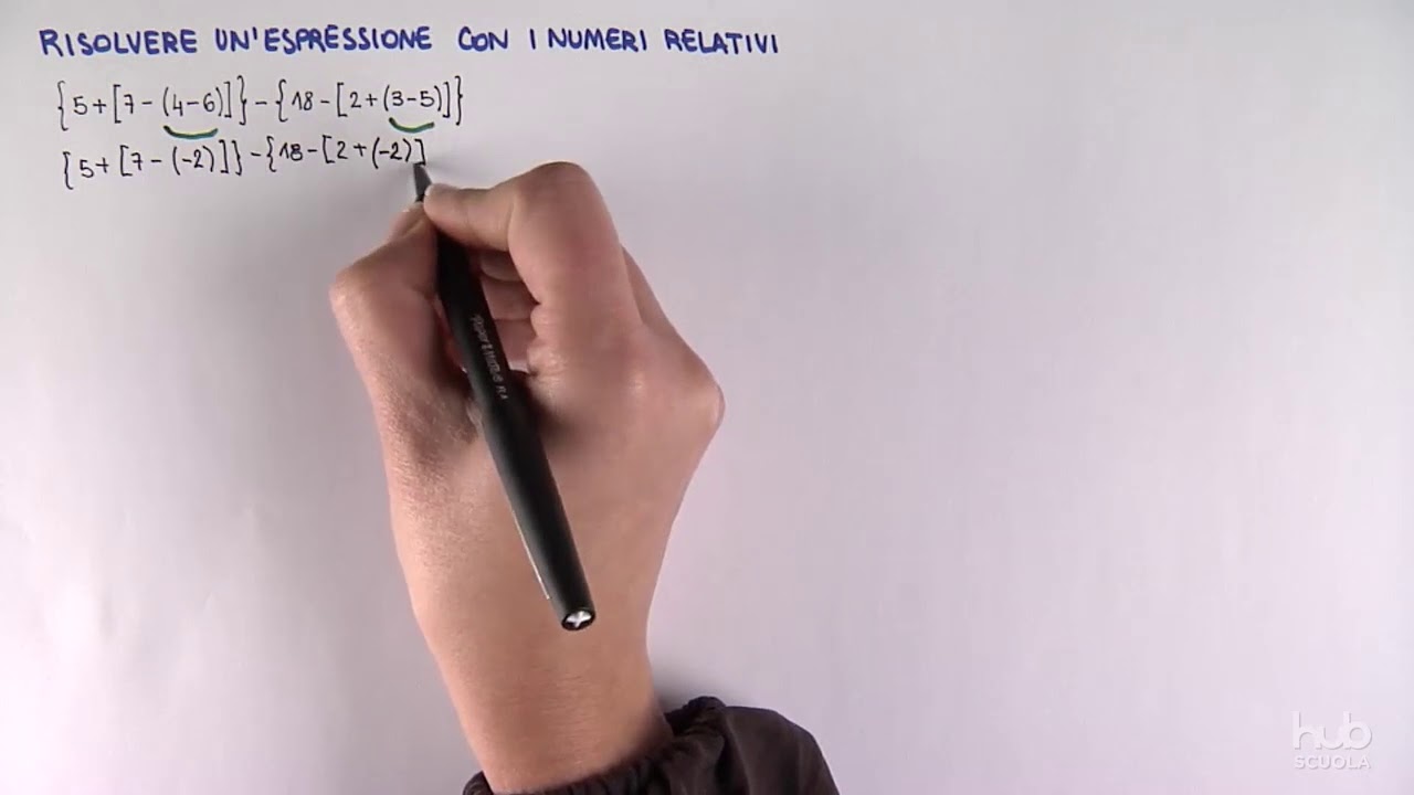 Risolvere un'espressione con i numeri relativi