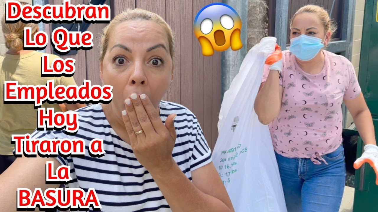 DESCUBRAN LO QUE LOS EMPLEADOS HOY TIRARON A LA BASURA😱🇺🇸😳#NoemyBLaSAlvadoreña
