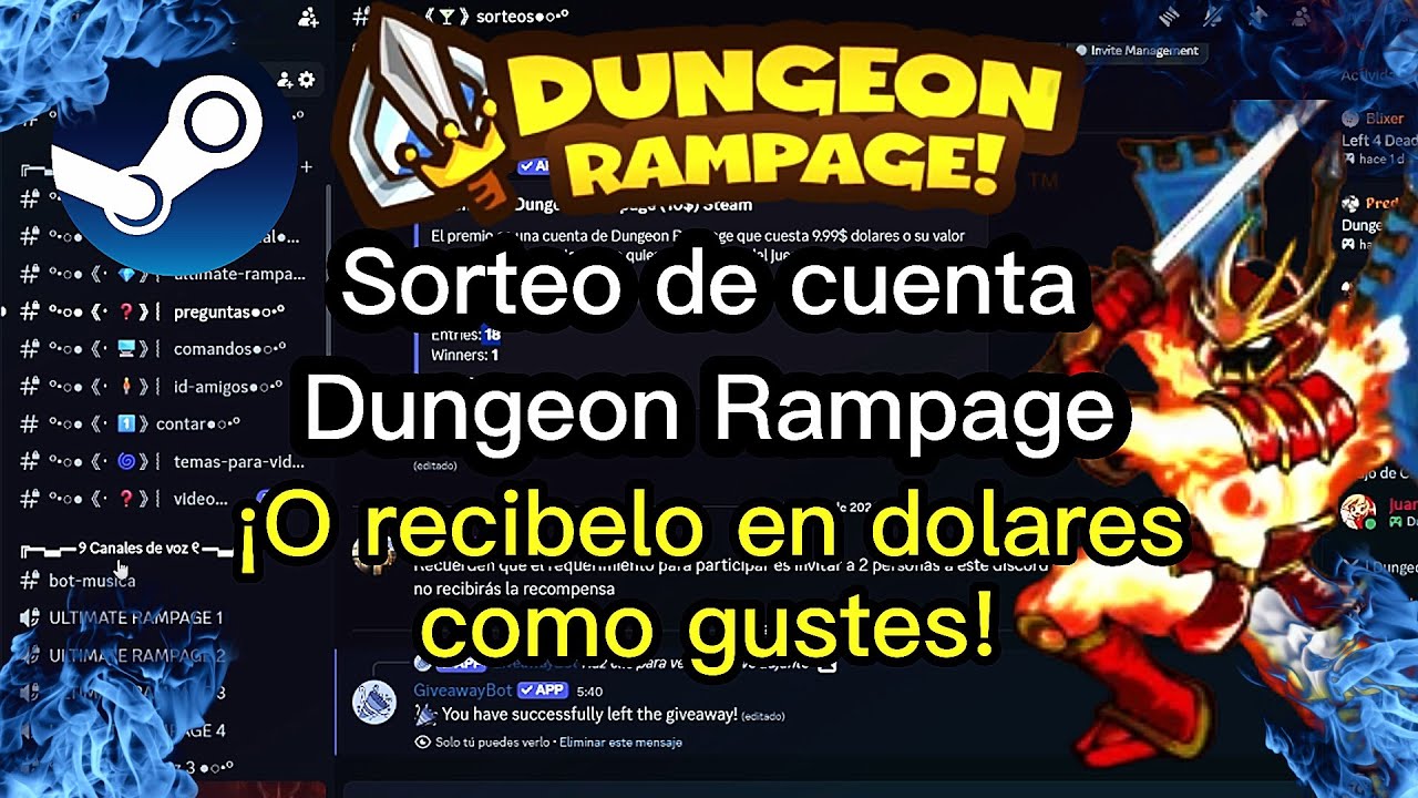 SORTEO para CELEBRAR por el juego! | Dungeon Rampage