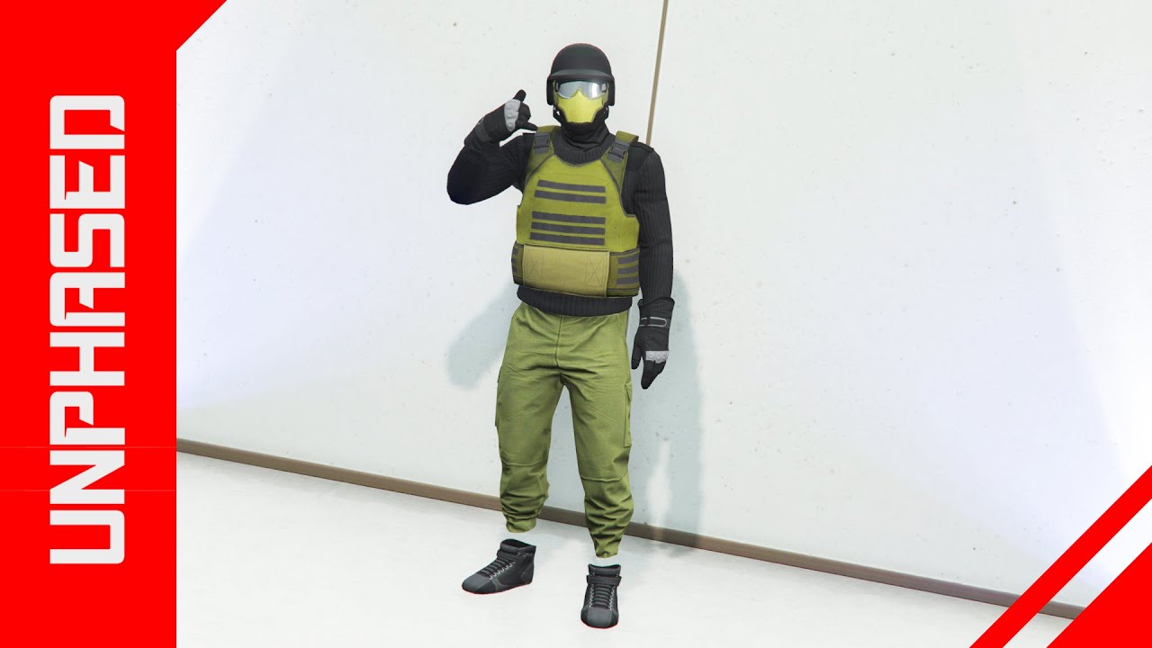GTA 5 *OUTFIT TRANSFER* KHAKI & BLACK MODDED OUTFIT TUTORIAL