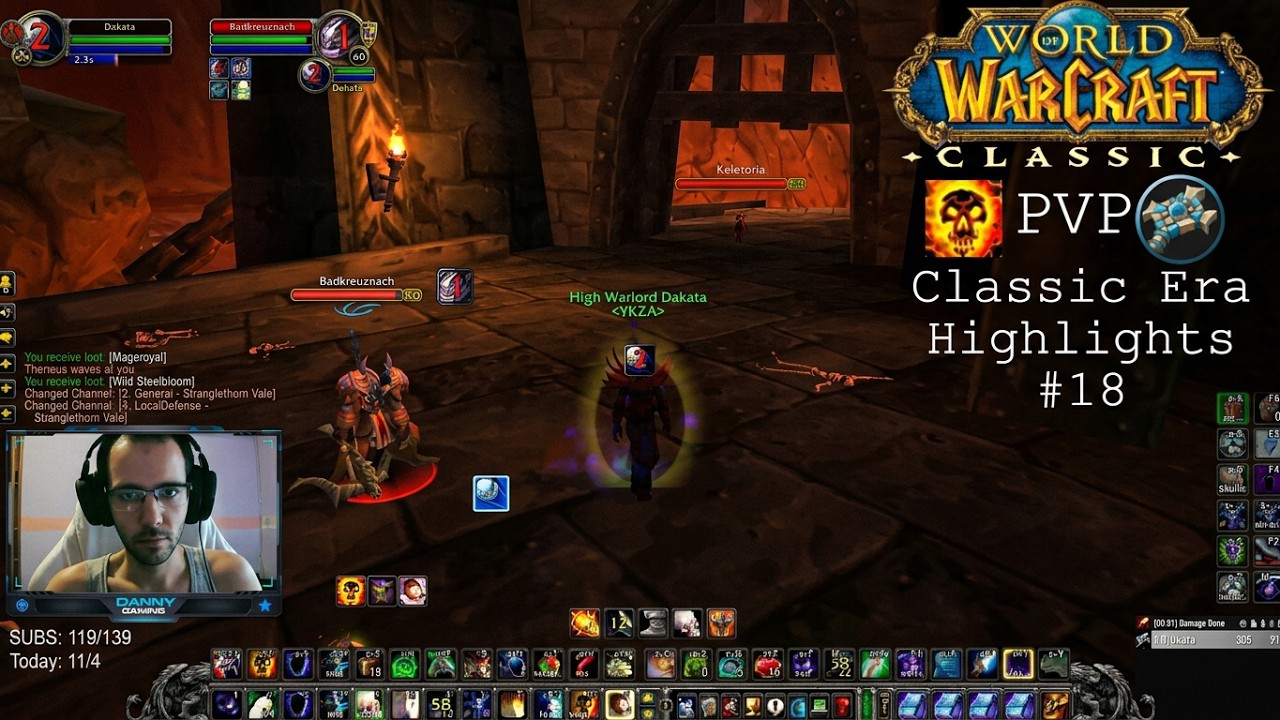 Classic WoW Era #18: Хайлайты PvP за Шэдоу Приста 14 ранга