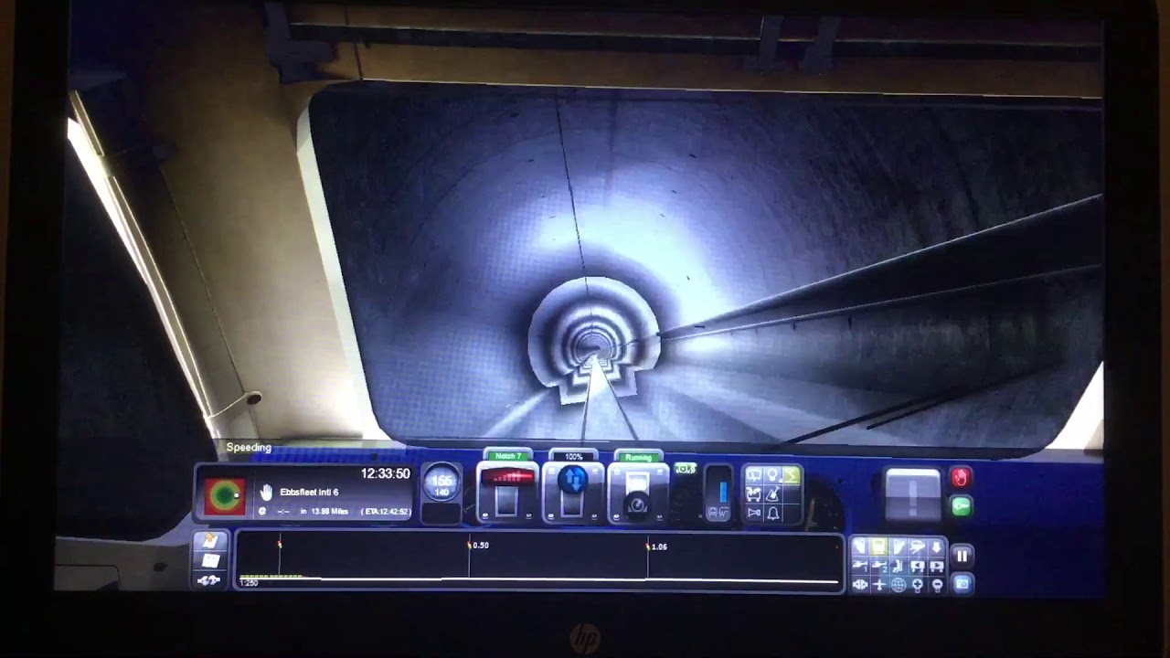 Driving a Class 370 along HS1. (TS Speedrun)