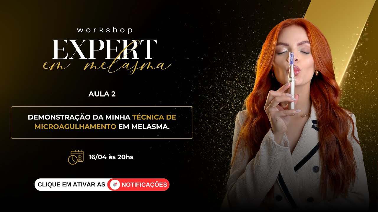 AULA 02 - Demonstração da minha TÉCNICA DE MICROAGULHAMENTO em melasma