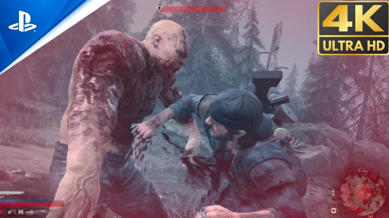 ZOMBIE BOSS FIGHT IN DAYS GONE - GAMEPLAY