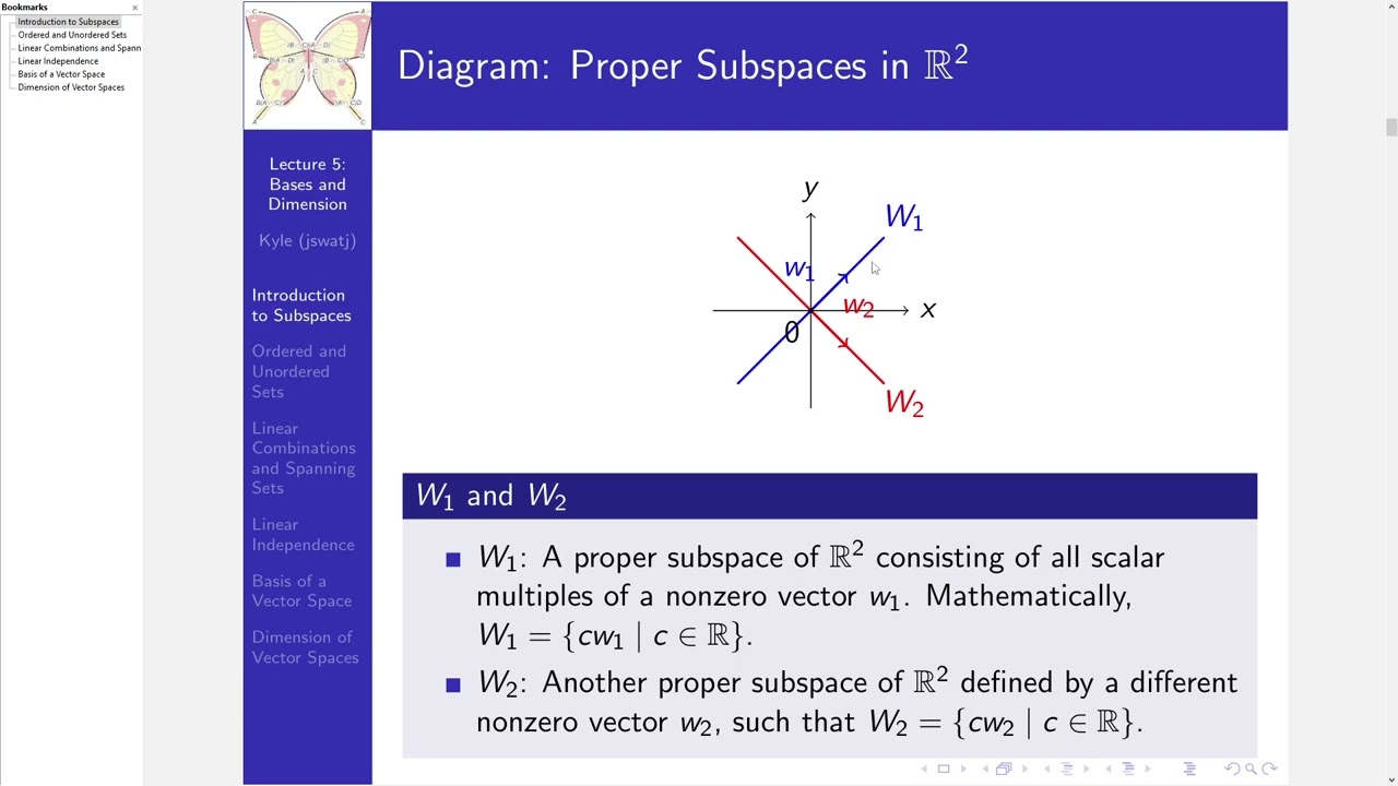 Lecture 5 - Subspaces and Basis