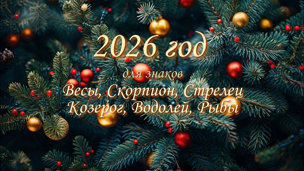 2026 год для знаков: Весы, Скорпион, Стрелец, Козерог, Водолей, Рыбы