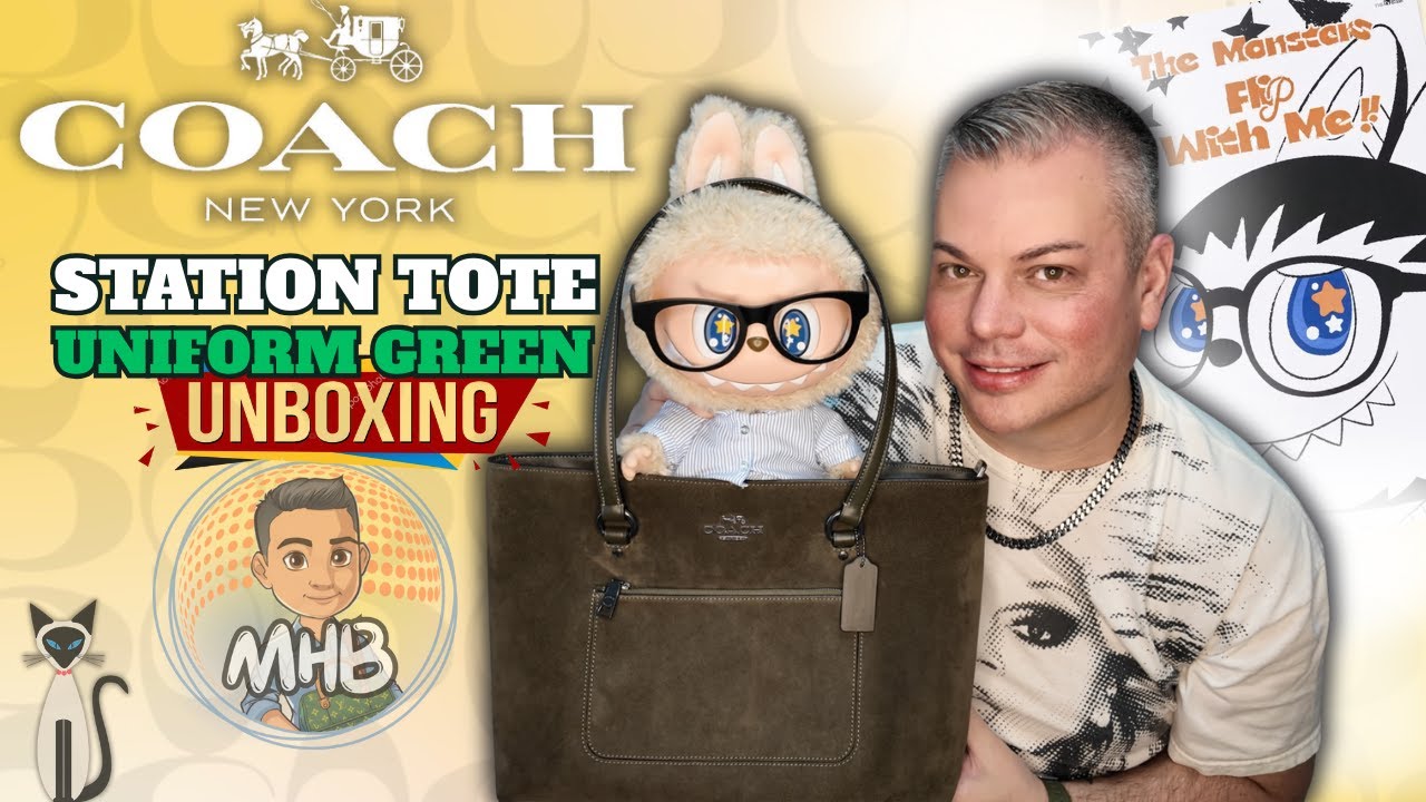 Распаковка сумки Coach Station Tote и Flip With Me от Labubu