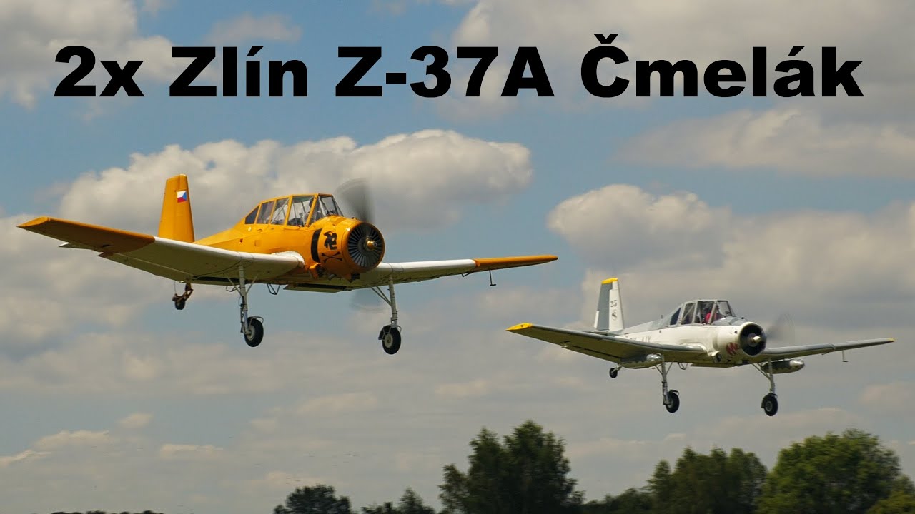 2x Zlin Z-37A Bumblebee | Airshow Breclav 2022 | 4K
