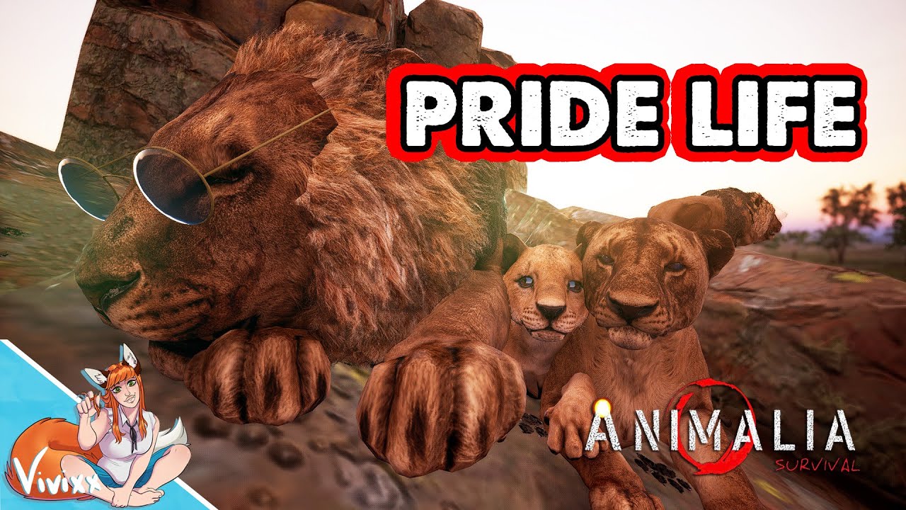 A tiny cub in a HUGE pride playing Animalia 🦁