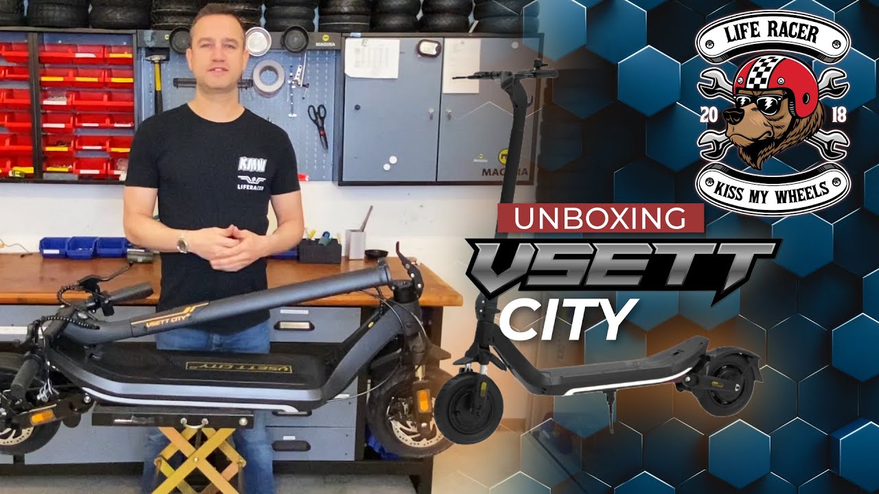 UNBOXING ELEKTRO SCOOTER VSETT CITY - Mit Zulassung CH, 500 Watts Motor, Doppelfederung