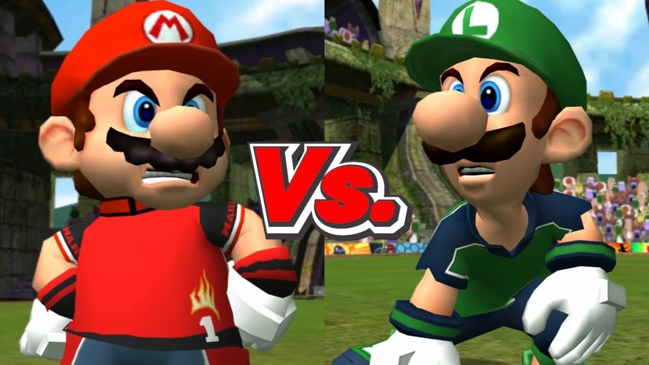 Super Mario Strikers - Mario/Toad Vs. Luigi/Hammer Bros
