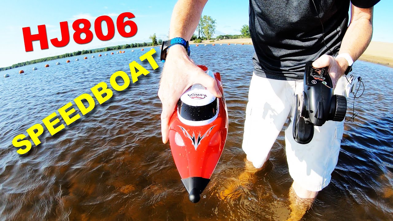 HJ806 RC 35 km/h Speedboat with front and rear lights - Only $47 - Review