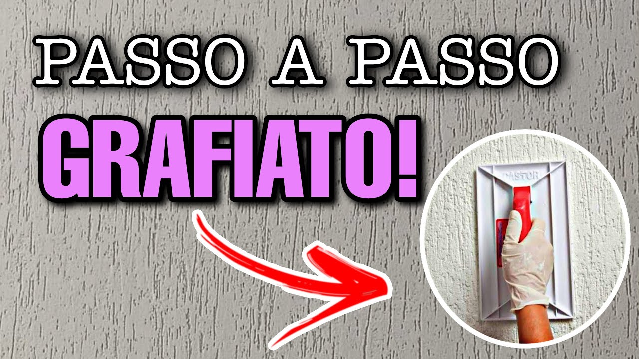 COMO FAZER GRAFIATO NA PAREDE OU TEXTURA RISCADA (PASSO A PASSO)