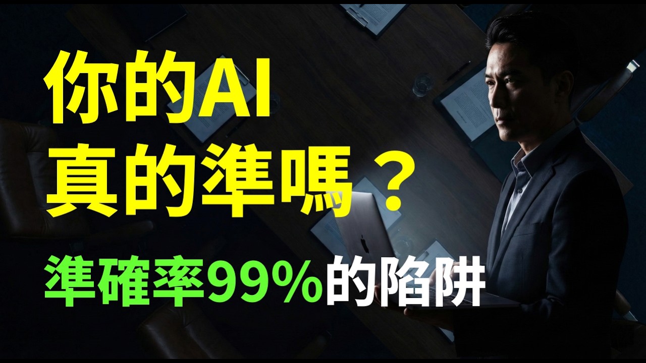 Ch1_Unit2-4_ 準確率 99% 竟然是廢紙？AI 評估指標大破解，帶你拆穿模型的高分假象！