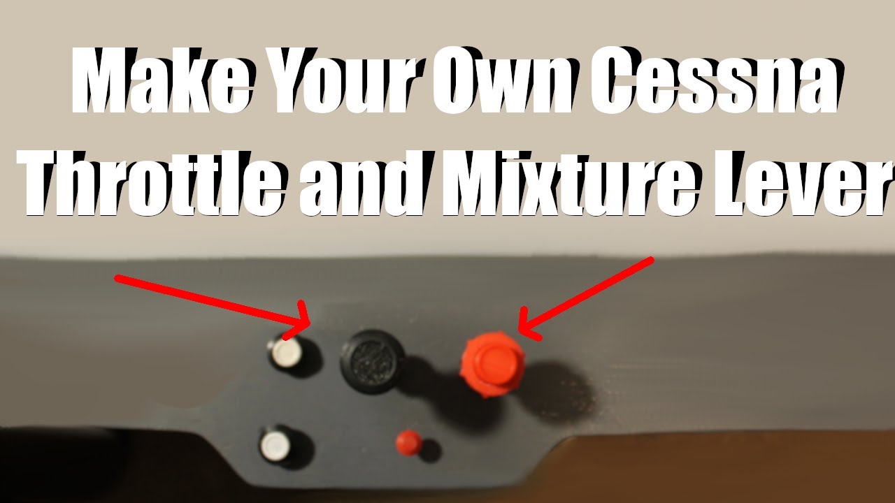 Make your own Push Pull Cessna Throttle | Captain Bob