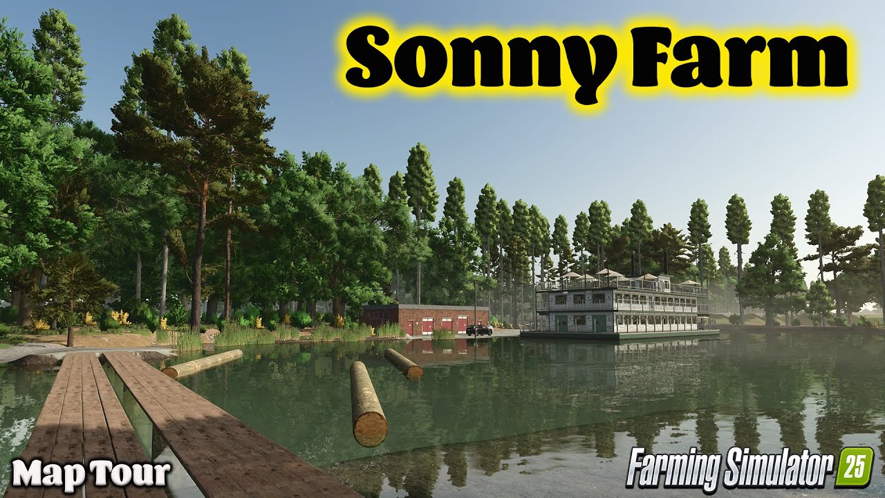 SONNY FARM (BIG GEAR, LOTS OF IT)?! NEW MOD MAP! (TOUR/REVIEW!) Farming Simulator 25