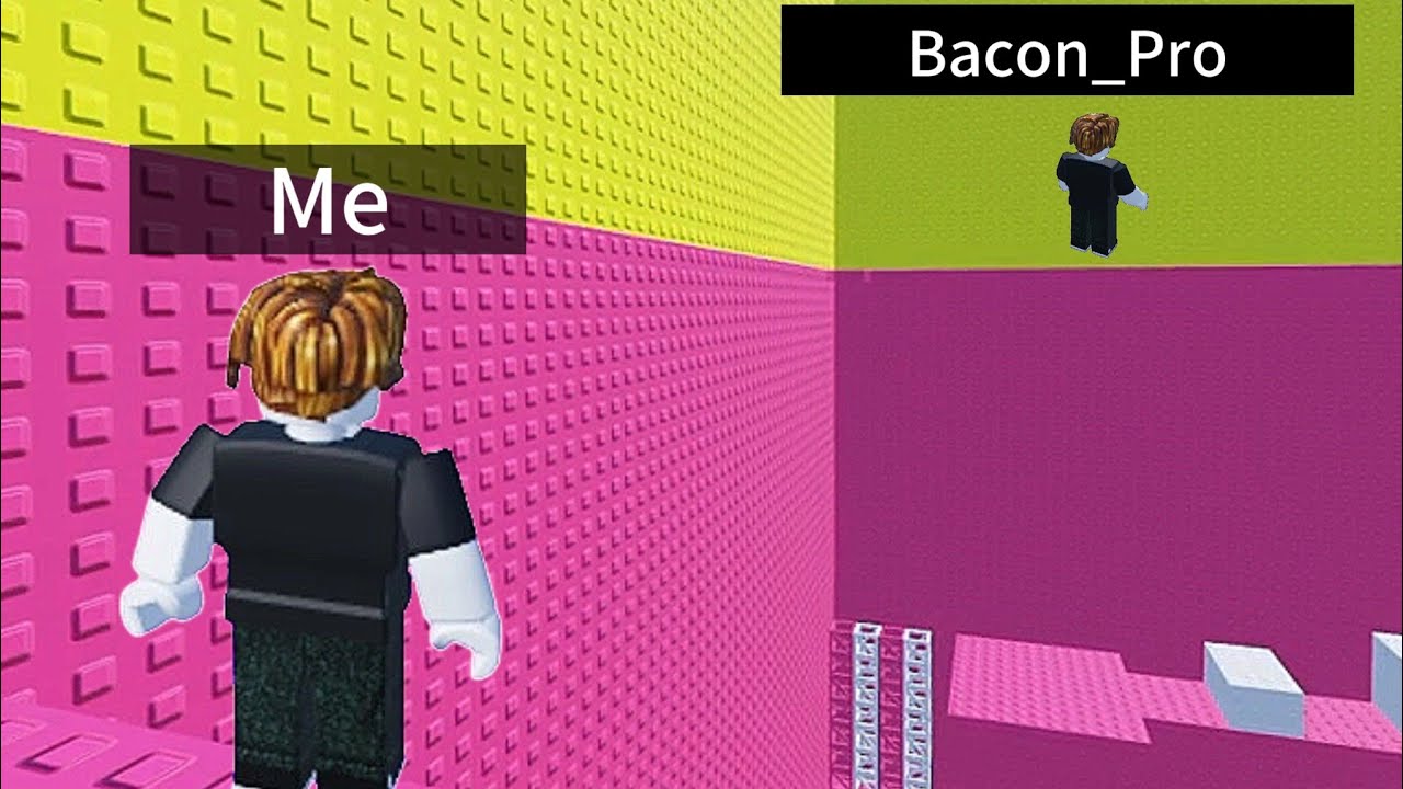 RACING A PRO IN ROBLOX.
