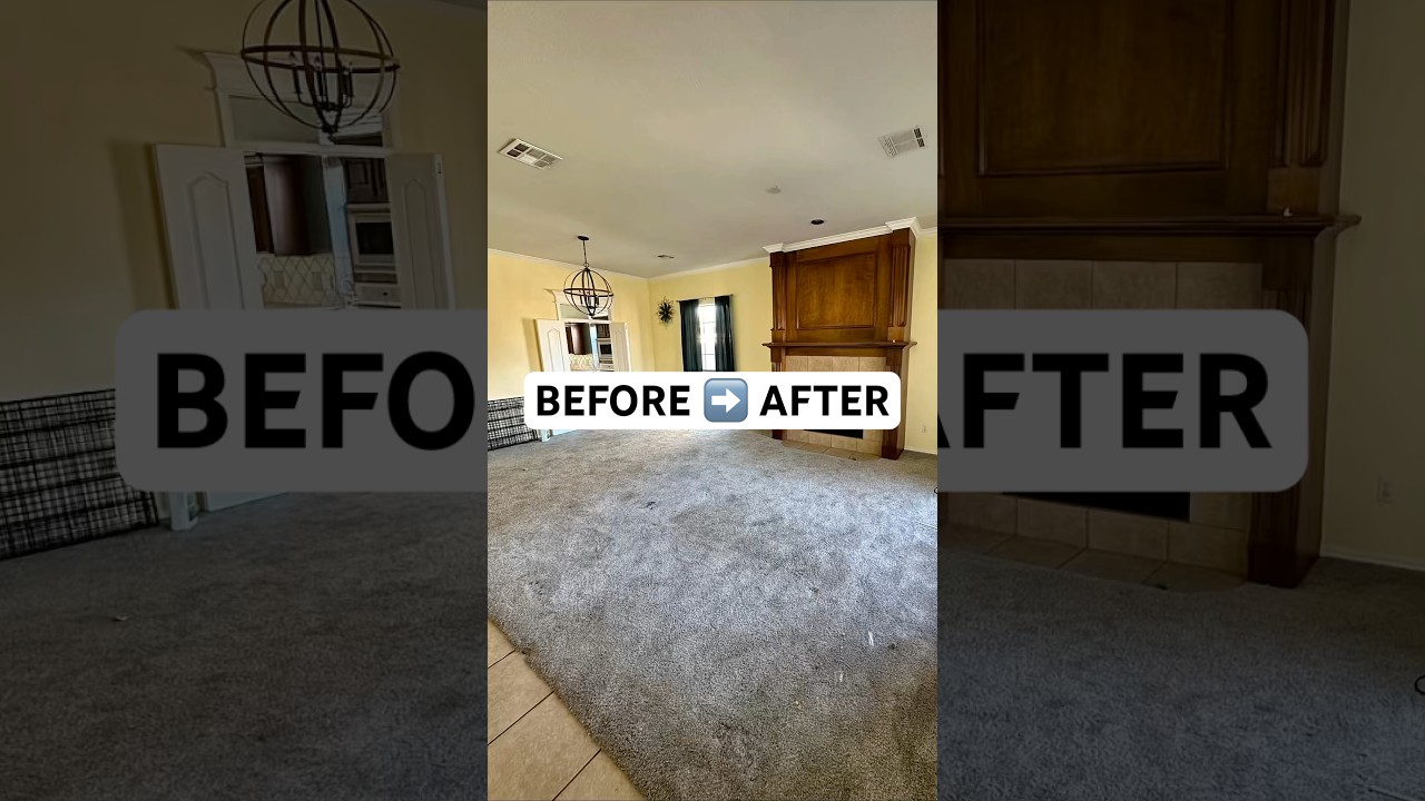 You Won&rsquo;t Believe This Living Room Glow-Up! 🔥 | Before & After Makeover #beforeandafter #shorts