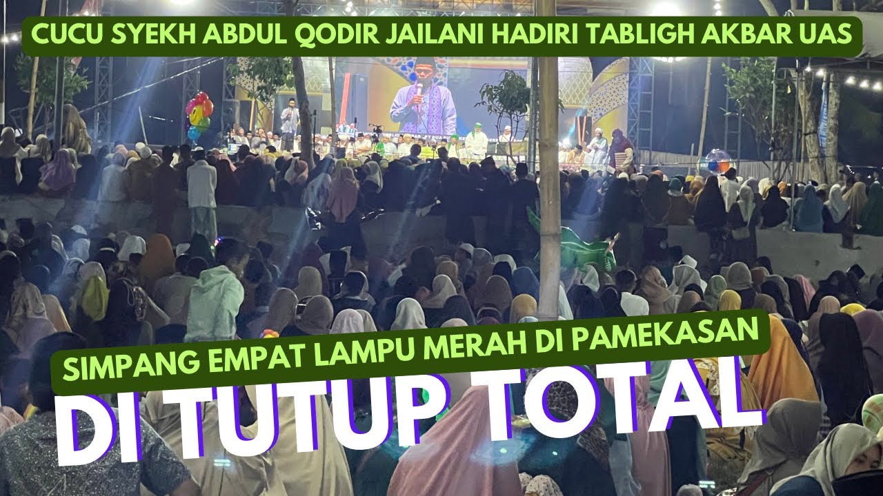 MasyaAllah‼️Simpang Empat Lampu Merah Jadi Lautan Manusia | Tabligh Akbar UAS di Pamekasan, Madura
