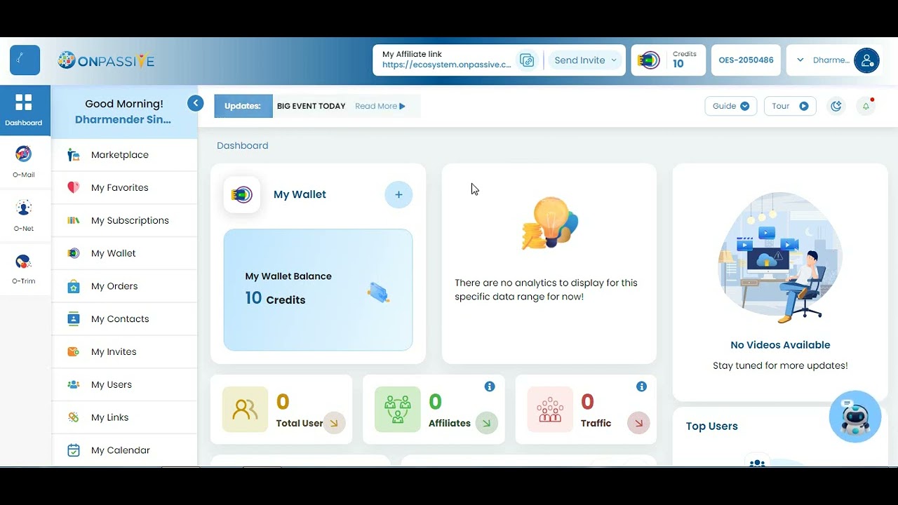 how to register onpassive ecosystem
