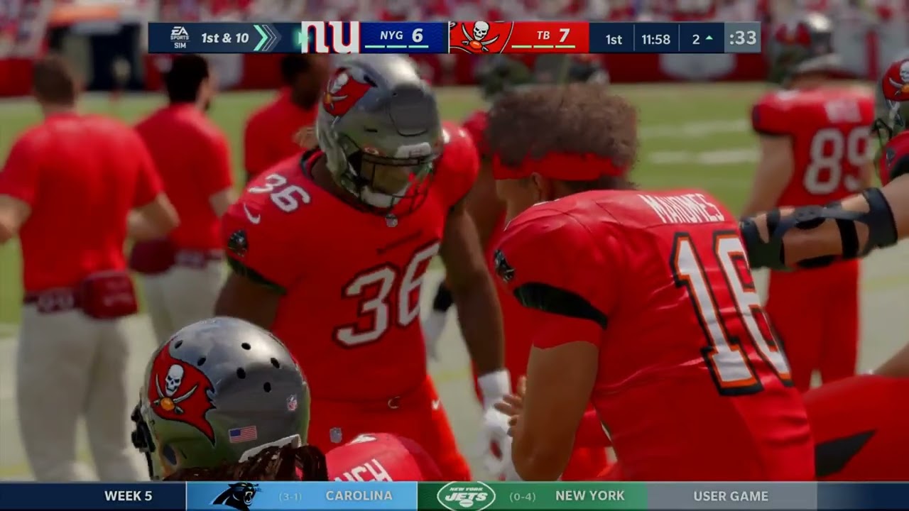 New York Giants vs Tampa Bay Buccaneers