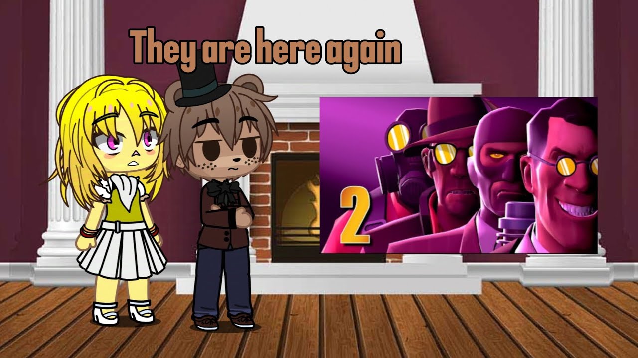 🇺🇸🇷🇺 FNAF react to TF2 vs FNAF part 2, ФНАФ реагирует на TF2 vs FNAF часть 2