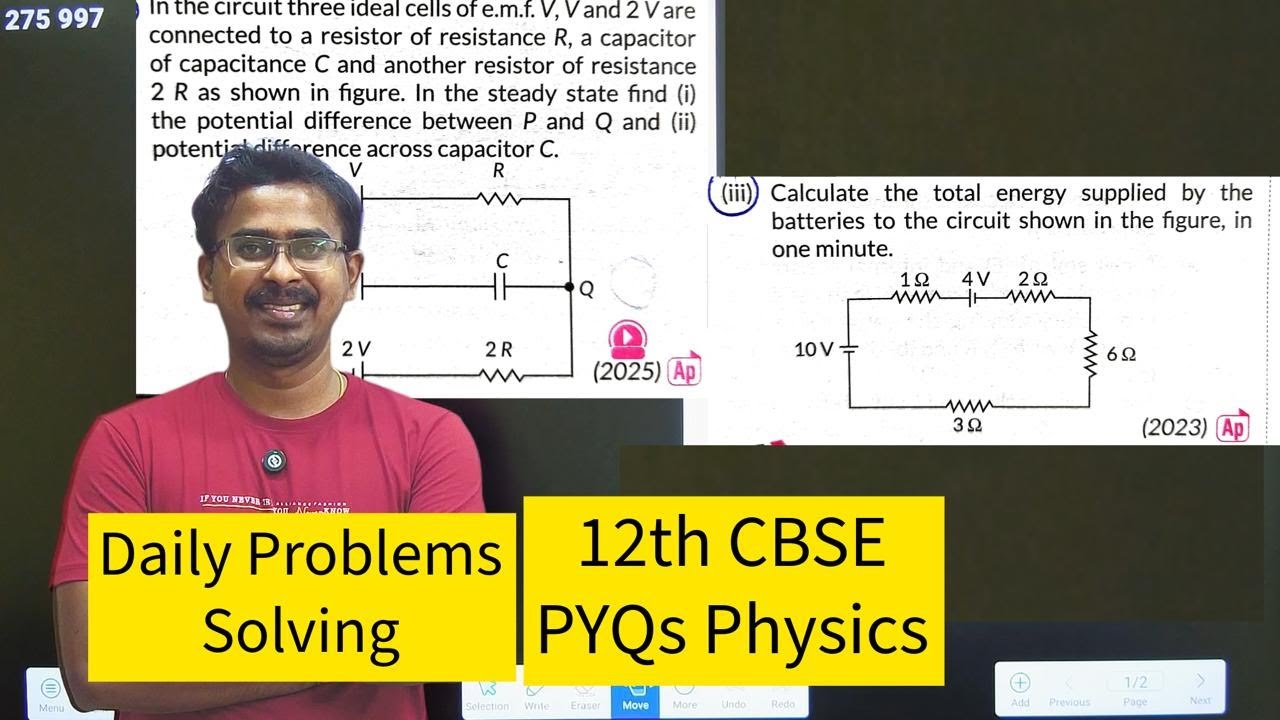 🔴 CH 3 BOARD EXAM PYQs QUESTIONS Physics | Current electricity CBSE pyqs Class 12 🔥