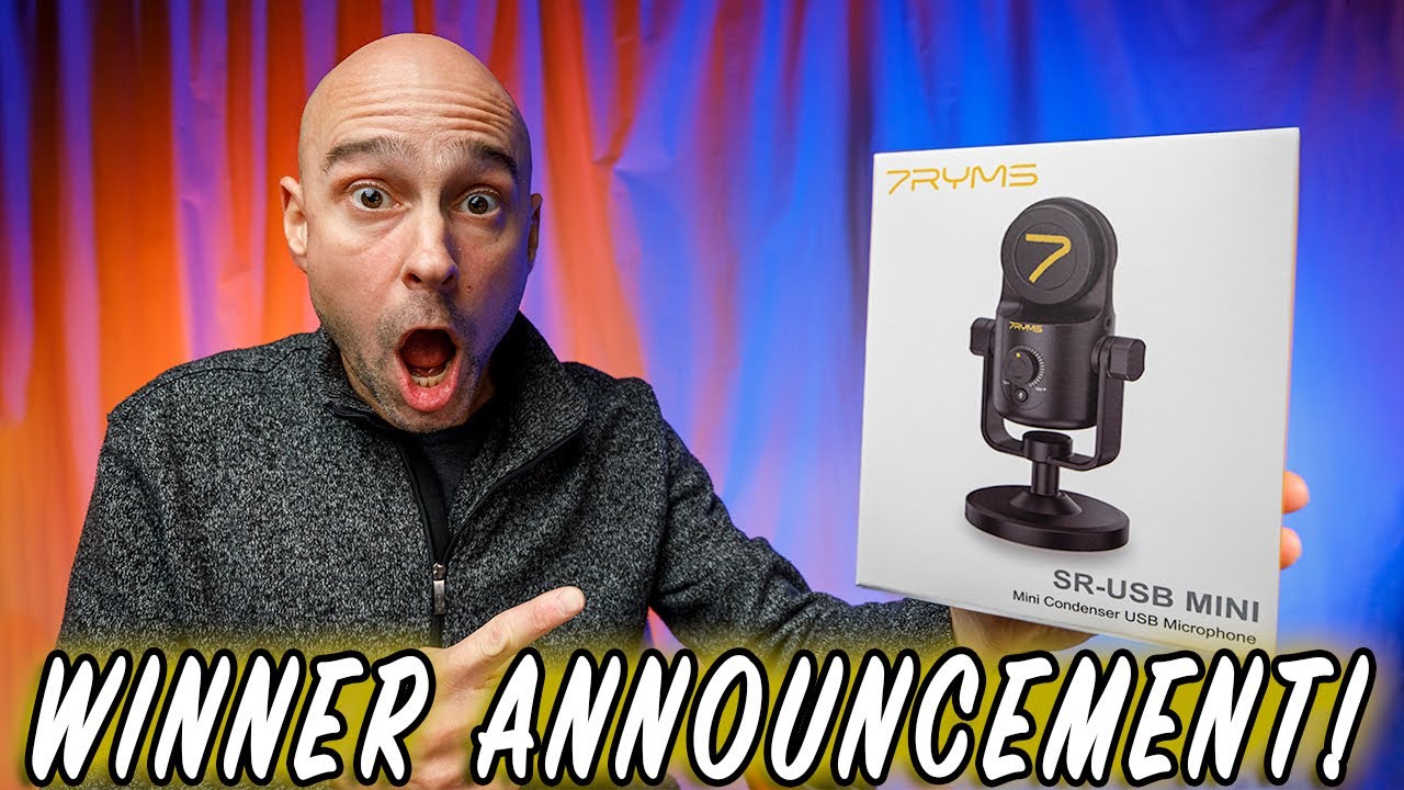 Contest WINNER Announcement! | 7RYMES SR-USB Microphone Giveaway!