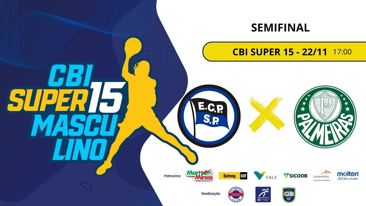 E. C. Pinheiros (SP) X S.E. Palmeiras (SP)  - CBI SUPER 15 FASE FINAL - SEMIFINAL (22/11/25)