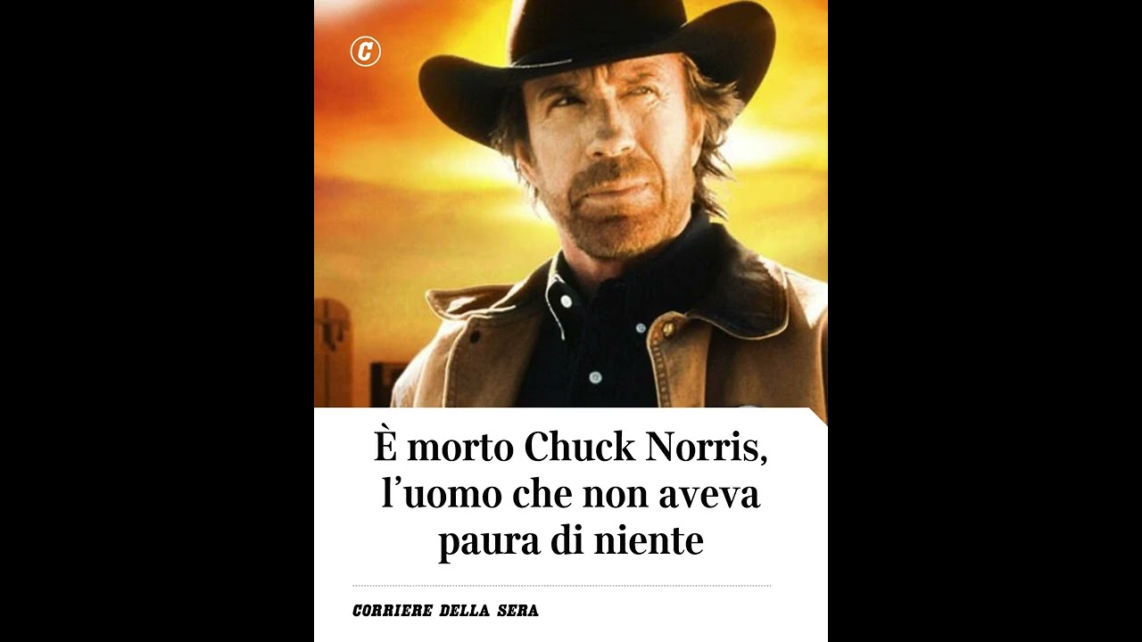 È morto Chuck Norris, l'uomo che non aveva paura di niente #shorts #news