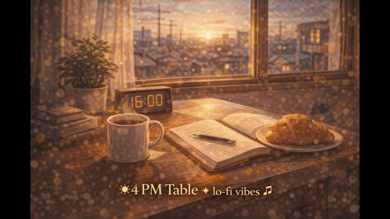 【睡眠BGM 作業BGM】4PM Table * lo-fi vibes