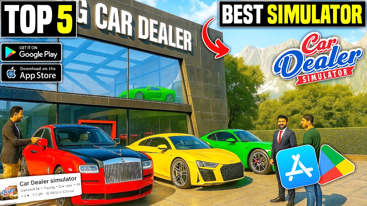 Top 5 NEW Games Like CAR DEALER SIMULATOR for Android & iOS In 2025 | Best Mobile Car Dealer Games 🔥