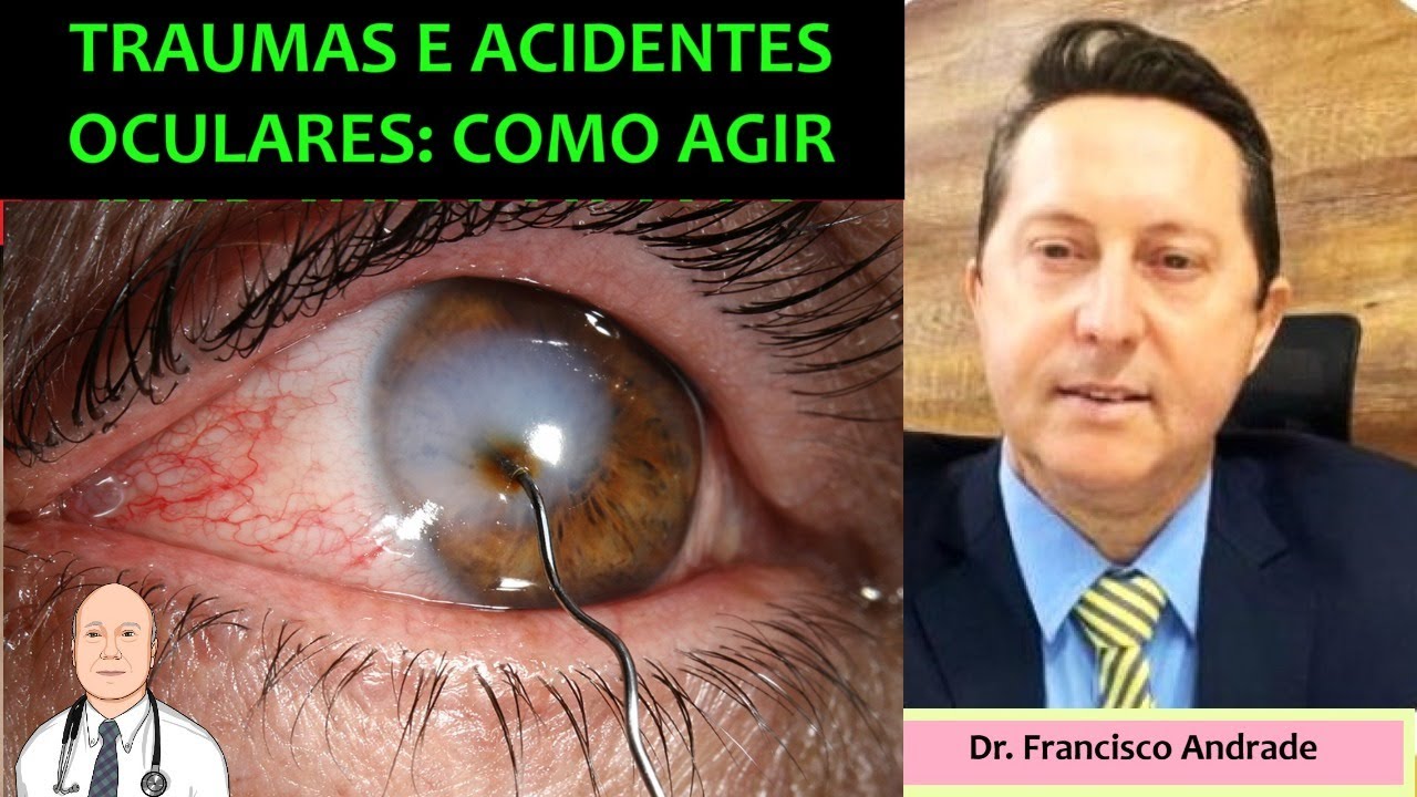 Quando acidentes atingem os olhos há risco de perda da visão: o que fazer?