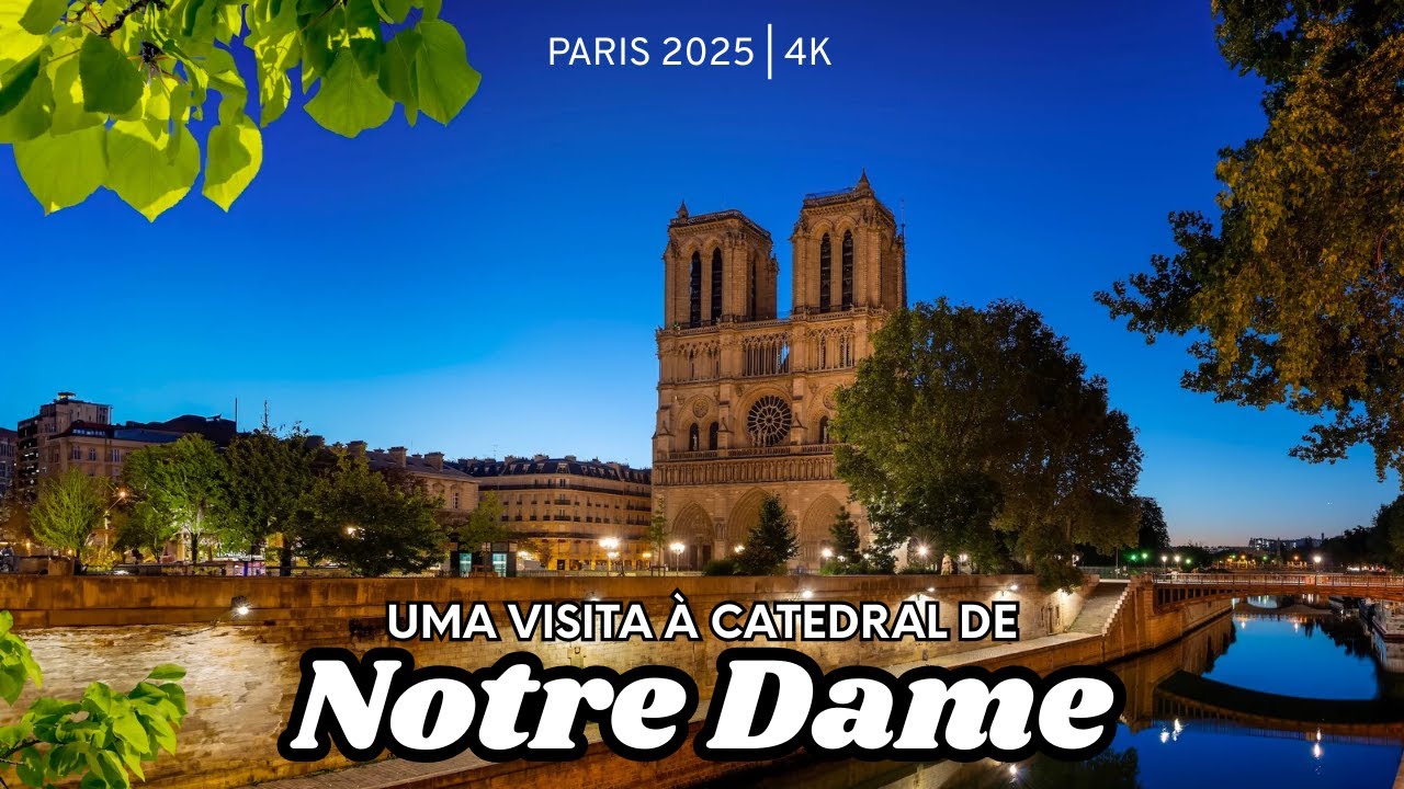 A Catedral de NOTRE DAME em 4K - A pé em Paris (2025)