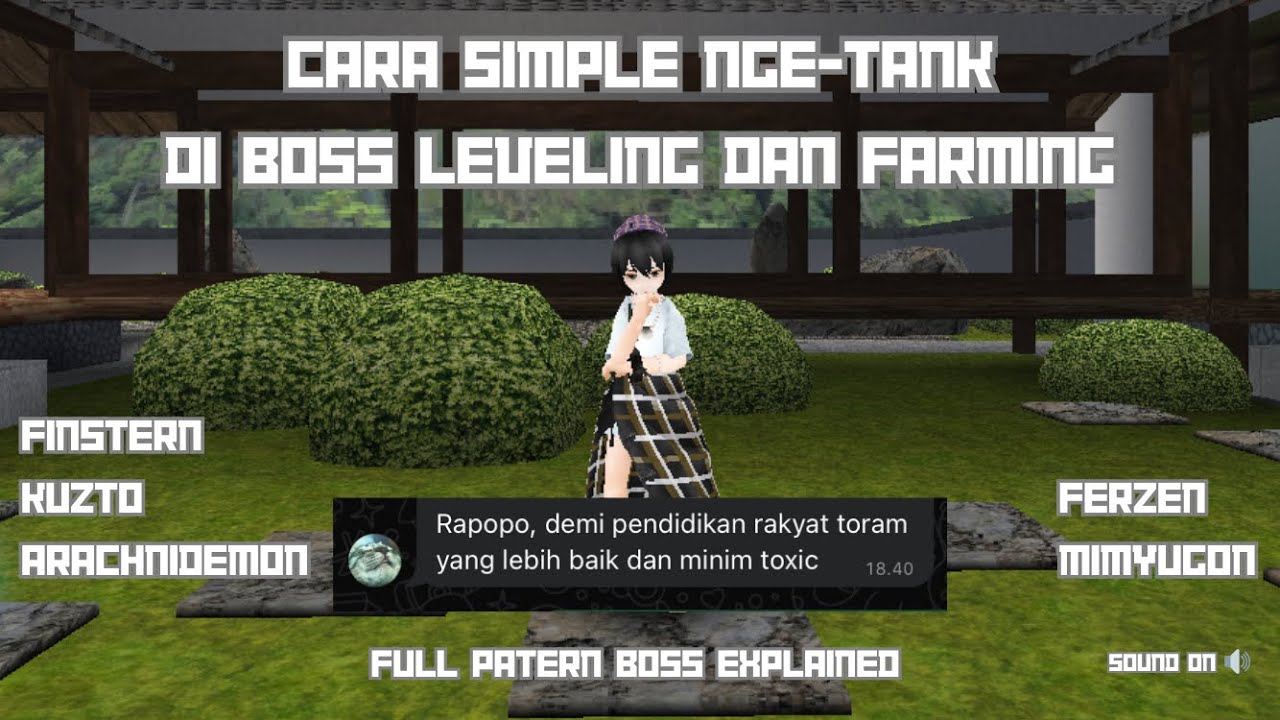 Penjelasan full pola serangan Boss leveling (POV TANK) | Toram Online