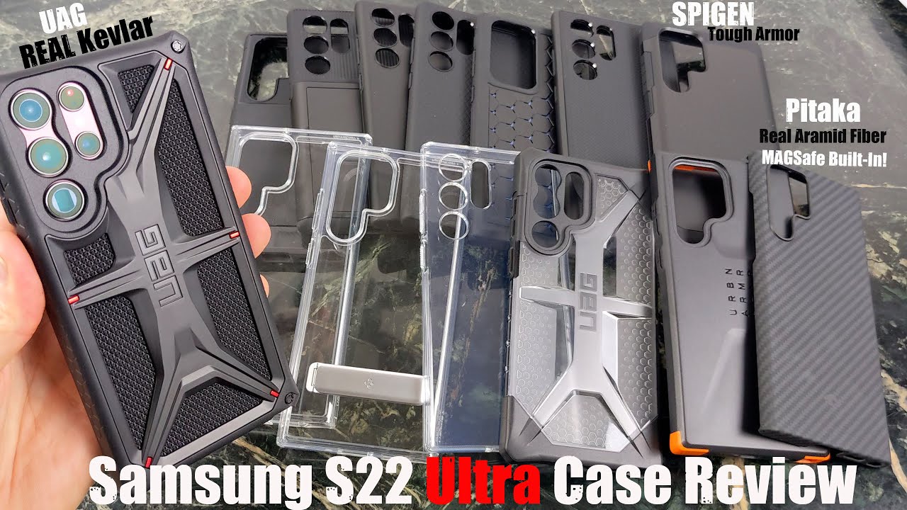 Обзор чехла для Samsung S22 Ultra: Spigen, UAG и Pitaka защитят вас!