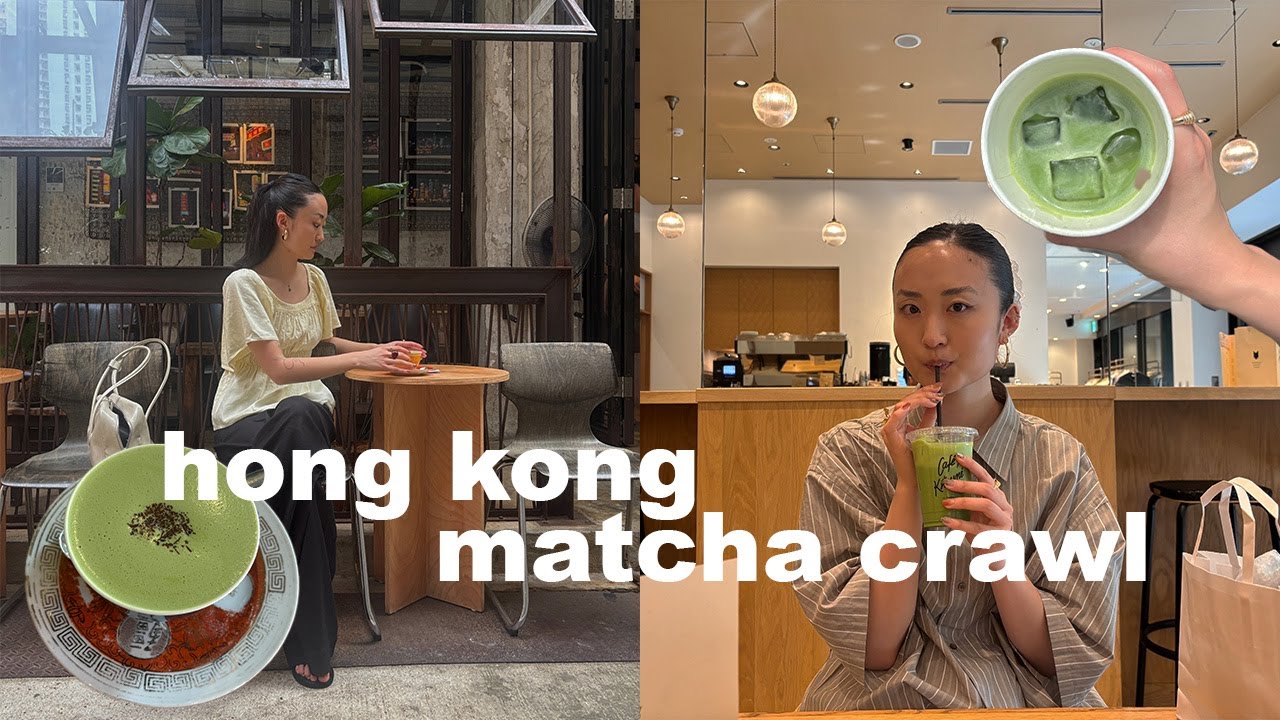 trying every matcha in hong kong!