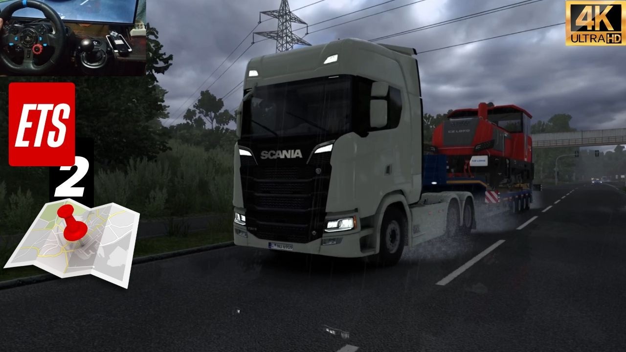 Locomotiva CZ Loko- ETS2 - G29 Steering Wheel-4K gameplay